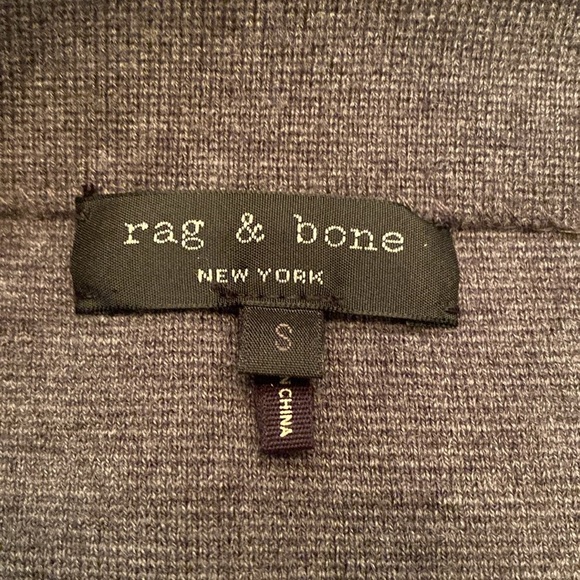 🆕 rag & bone Alanna Merino Wool Knee Length Knit Skirt in Medium Grey Small - Picture 4 of 8